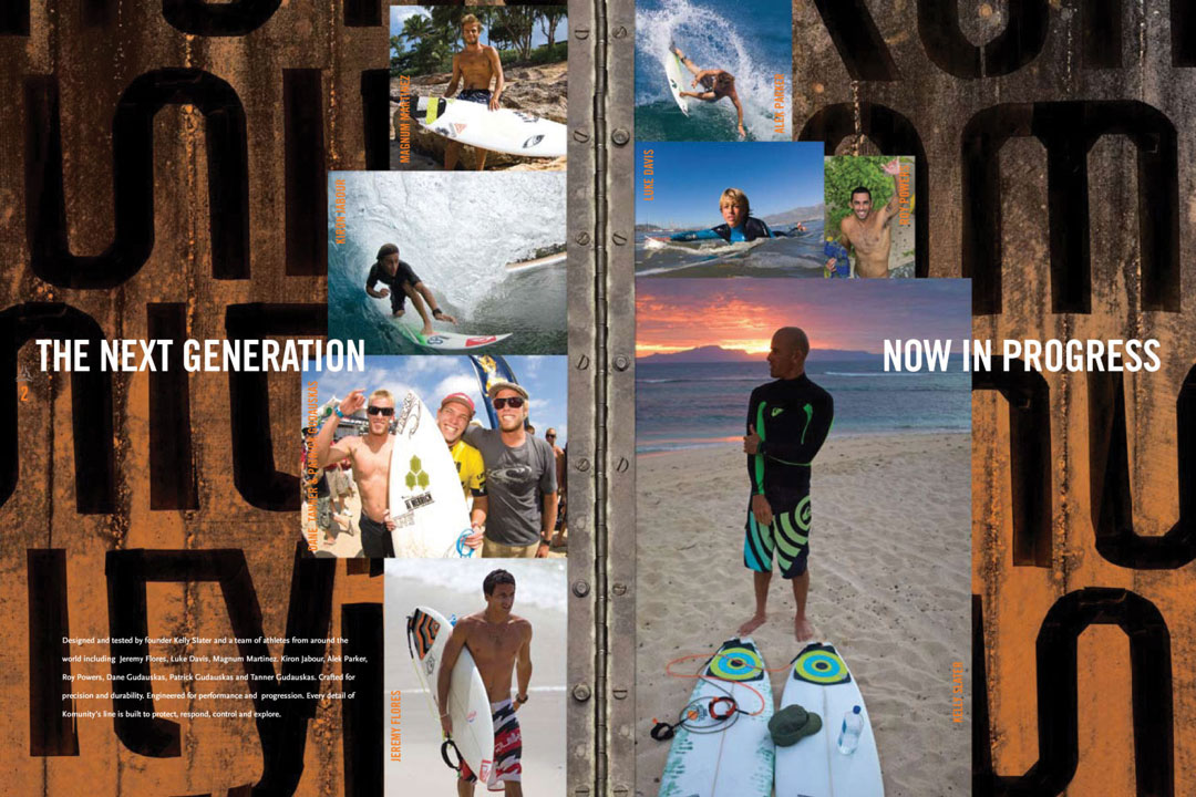 Surf product catalog design examples