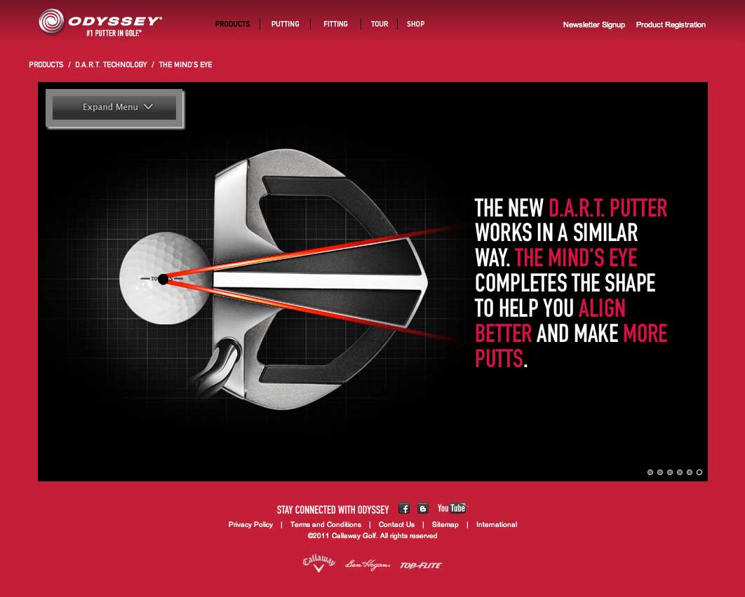 interactive website design for concert series
